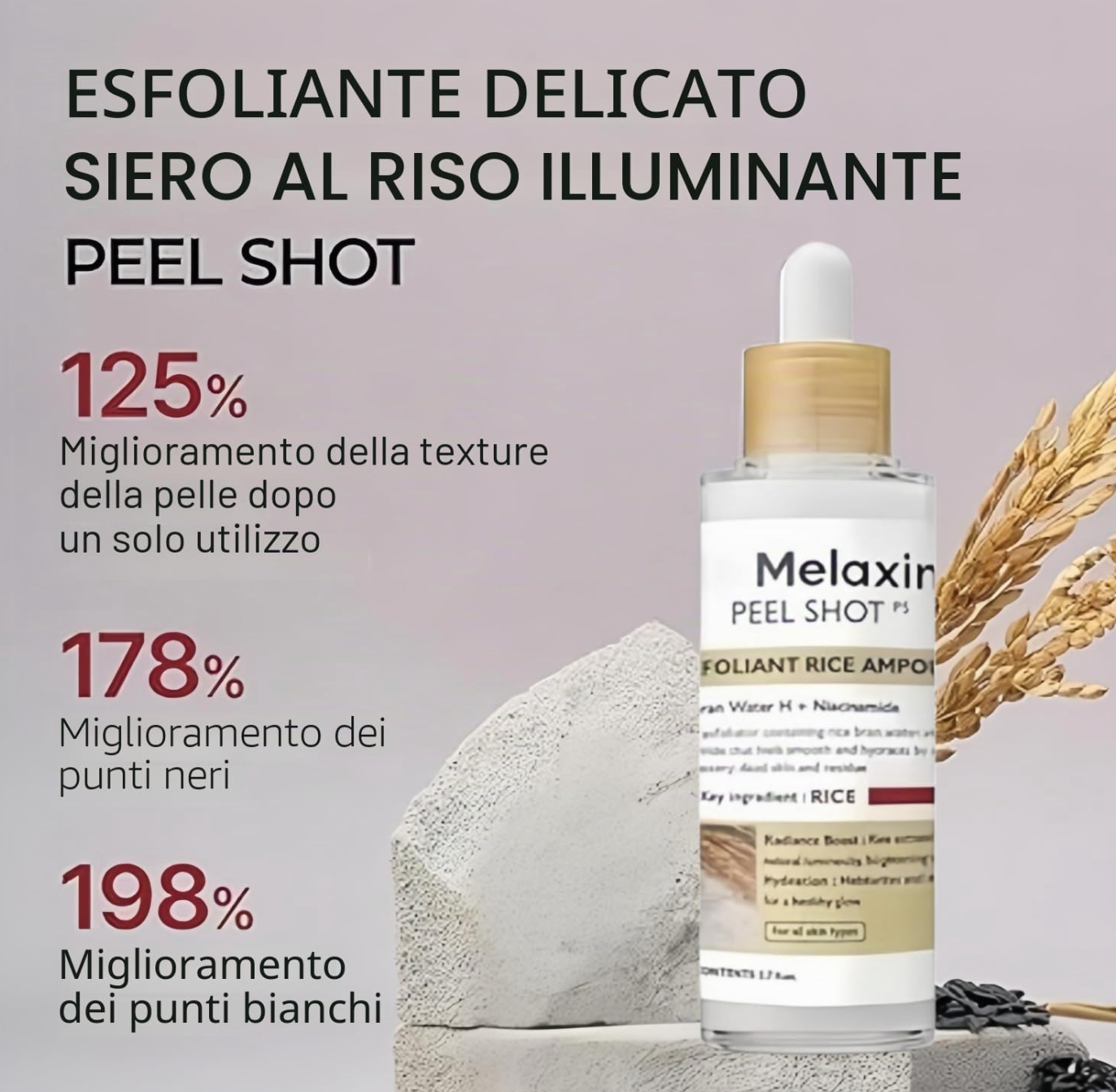 DR.MELAXIN PEEL SHOT EXFOLIATING WHITE RICE AMPOULE