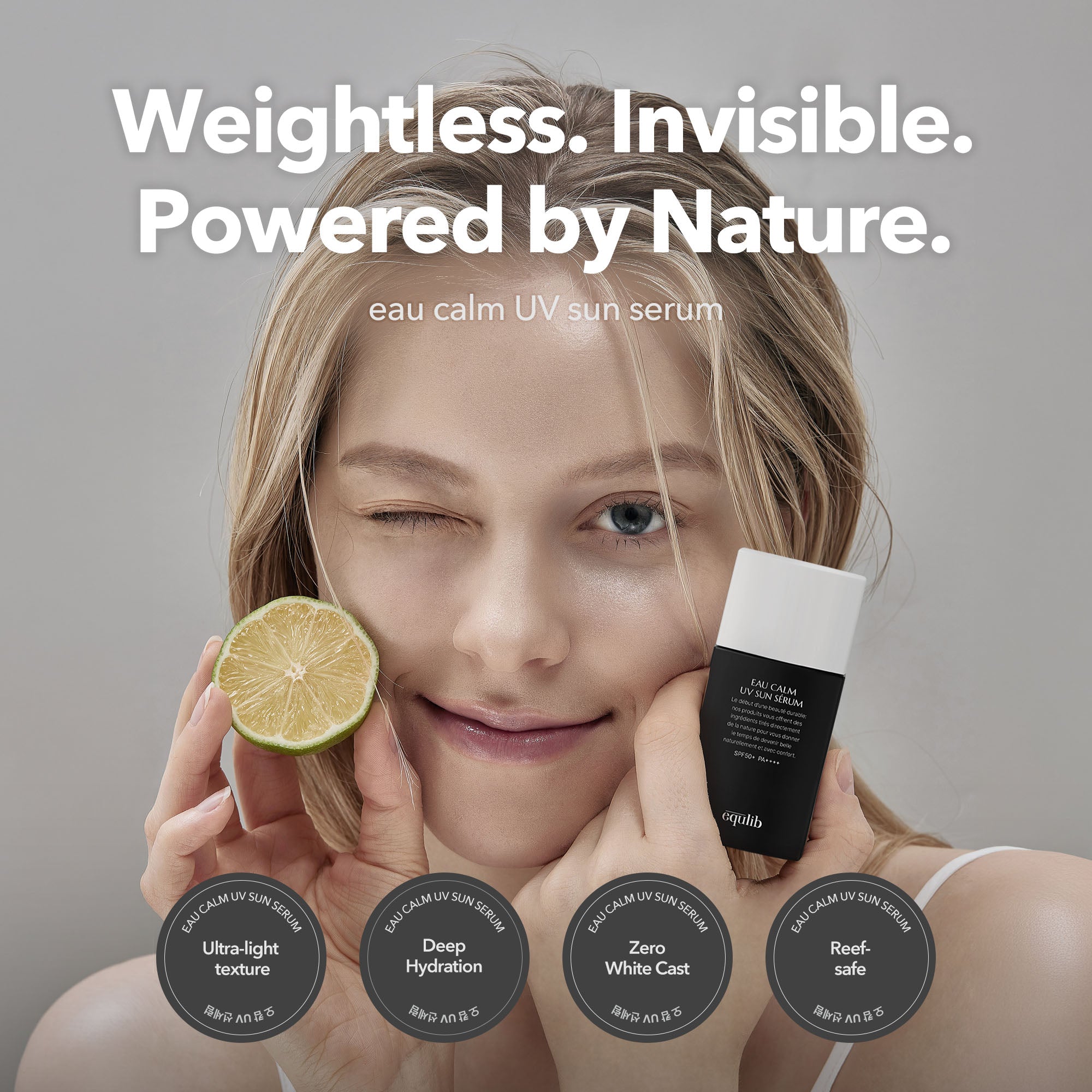 equlib EAU CALM UV SUN SERUM