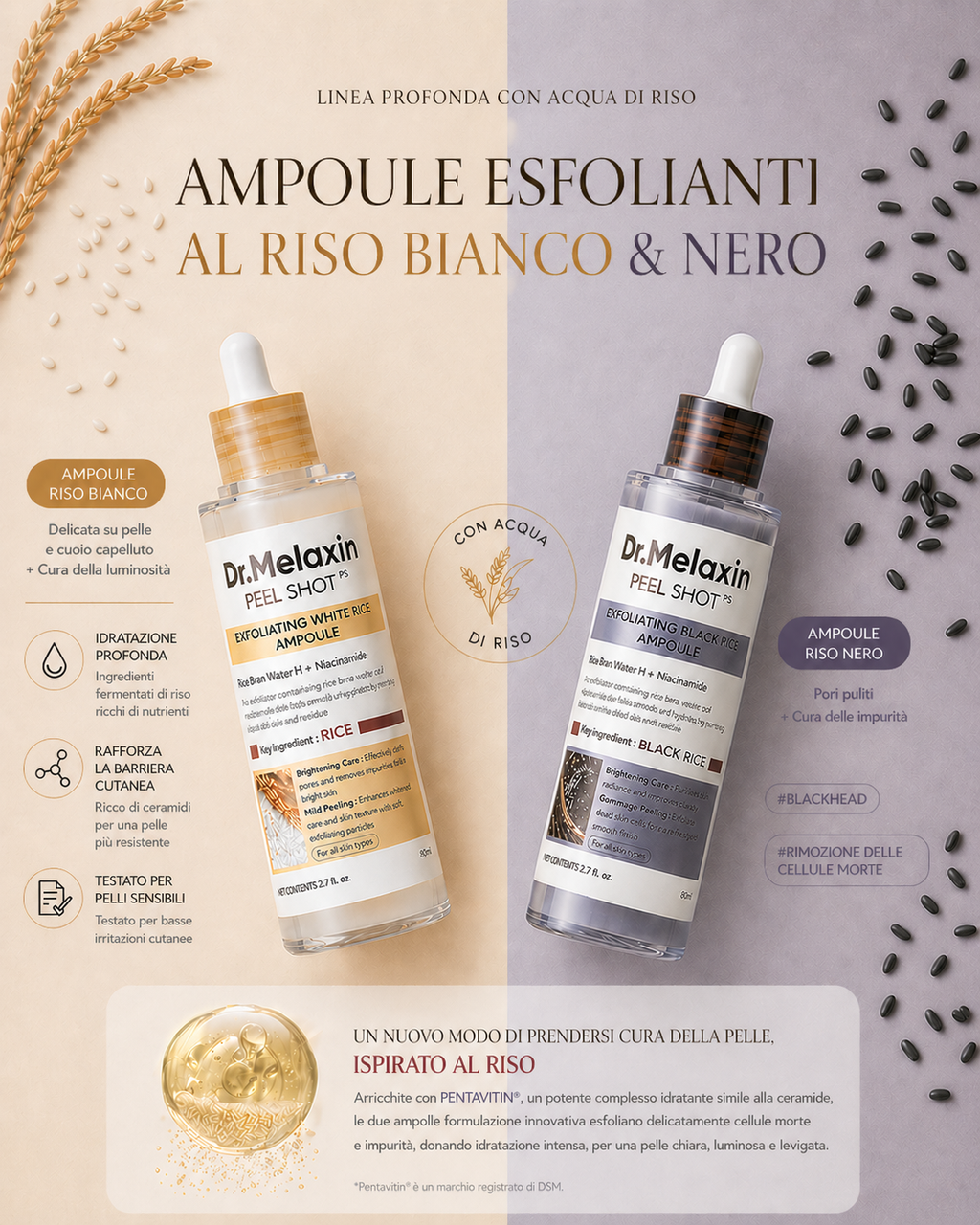 DR.MELAXIN PEEL SHOT EXFOLIATING WHITE RICE AMPOULE