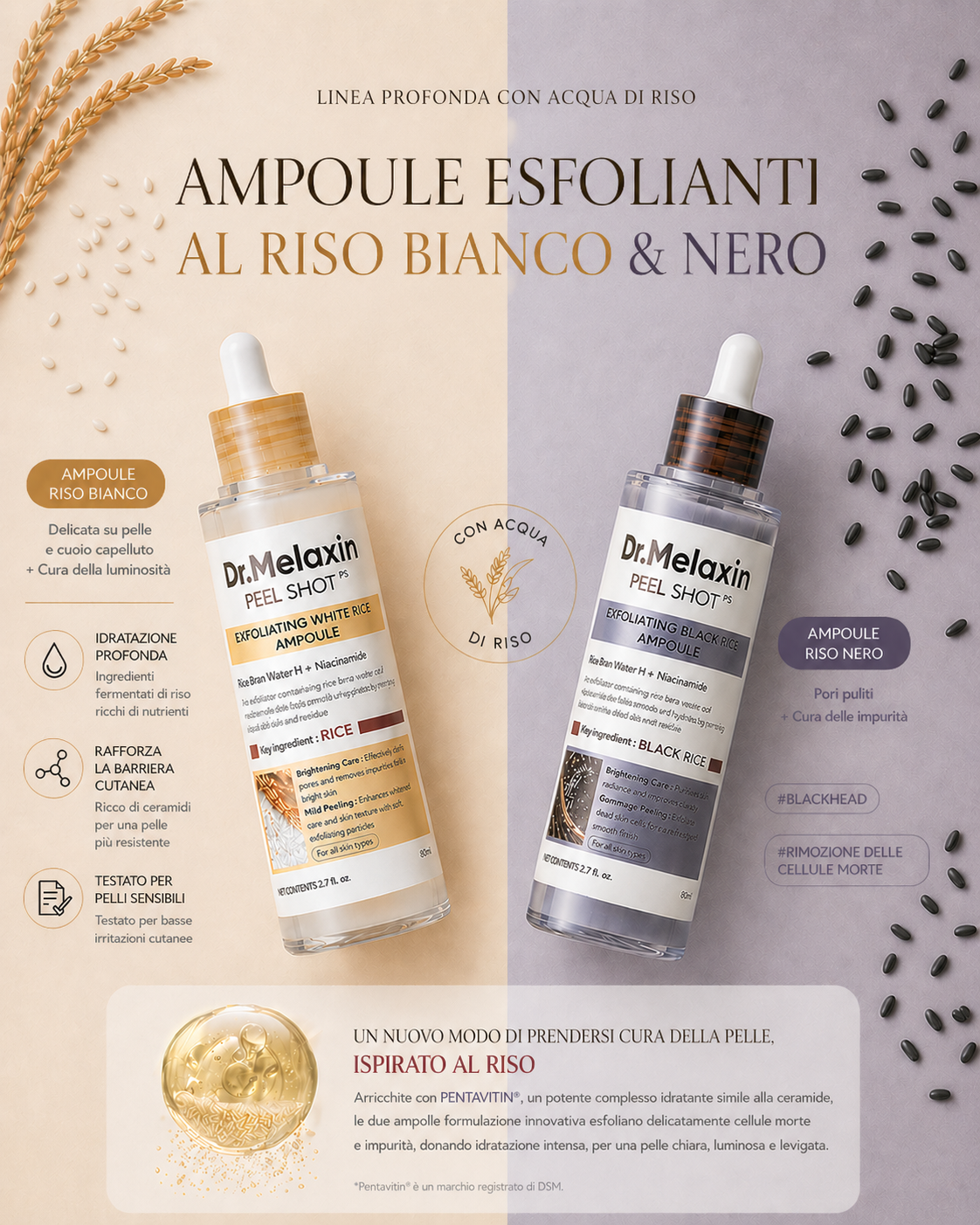 DR.MELAXIN PEEL SHOT EXFOLIATING WHITE RICE AMPOULE