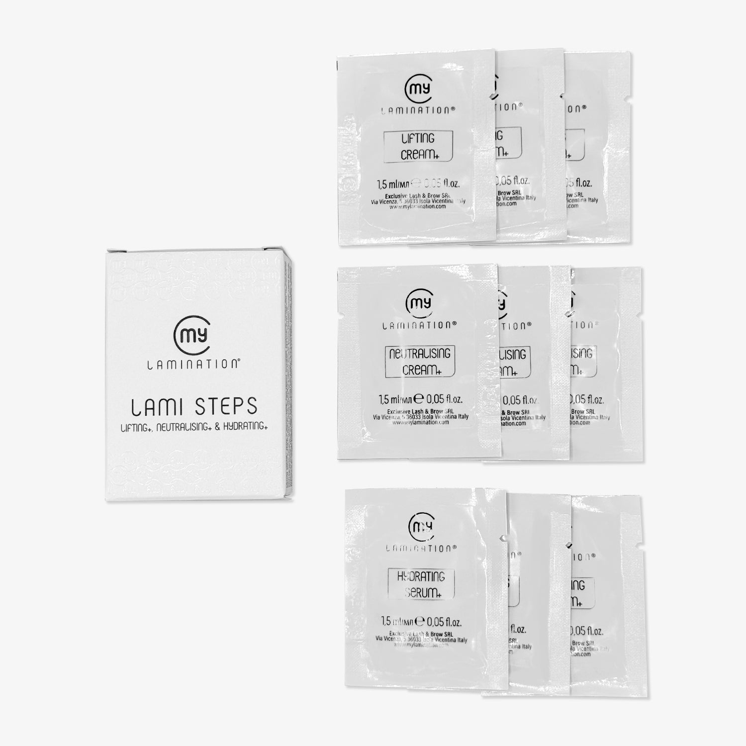 Lami Steps - Fasi laminazione ciglia