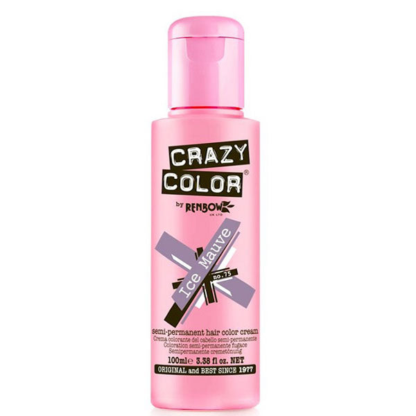 CRAZY COLOR SEMI-PERMANENT HAIR COLOR CREAM ICE MAUVE 75