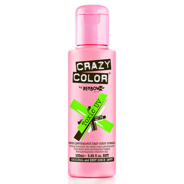 CRAZY COLOR SEMI-PERMANENT HAIR COLOR CREAM TOXIC UV 79