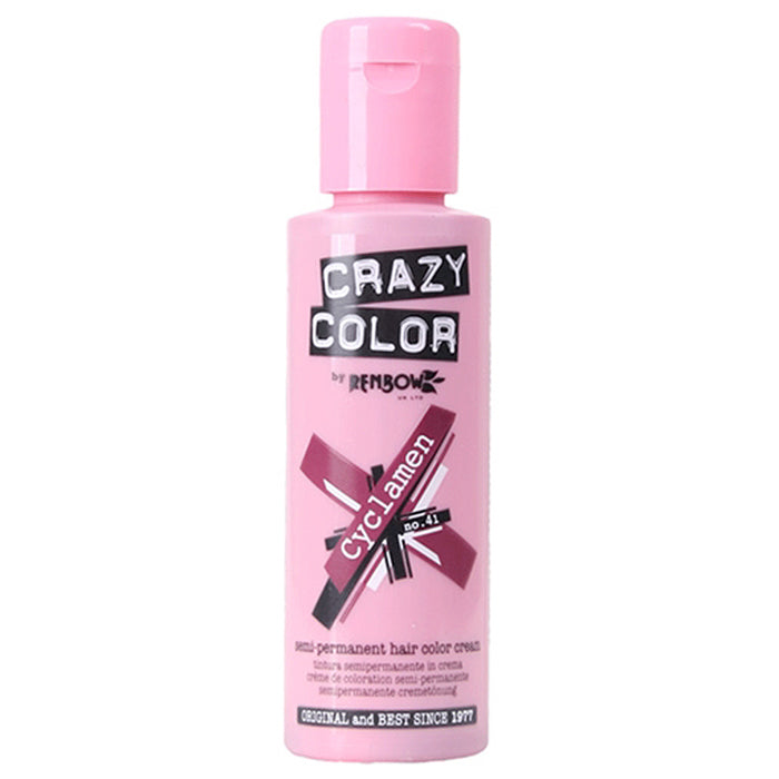 CRAZY COLOR SEMI-PERMANENT HAIR COLOR CREAM CYCLAMEN 41