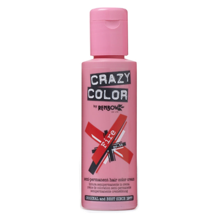 CRAZY COLOR SEMI-PERMANENT HAIR COLOR CREAM FIRE 56