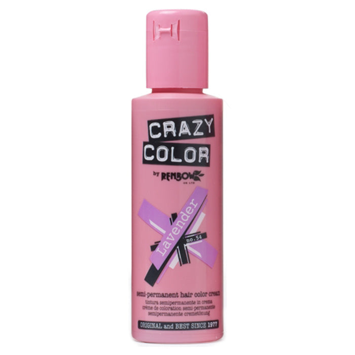 CRAZY COLOR SEMI-PERMANENT HAIR COLOR CREAM LAVENDER 54