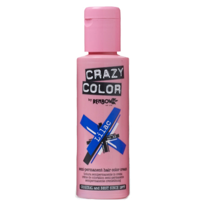 CRAZY COLOR SEMI-PERMANENT HAIR COLOR CREAM LILAC 55