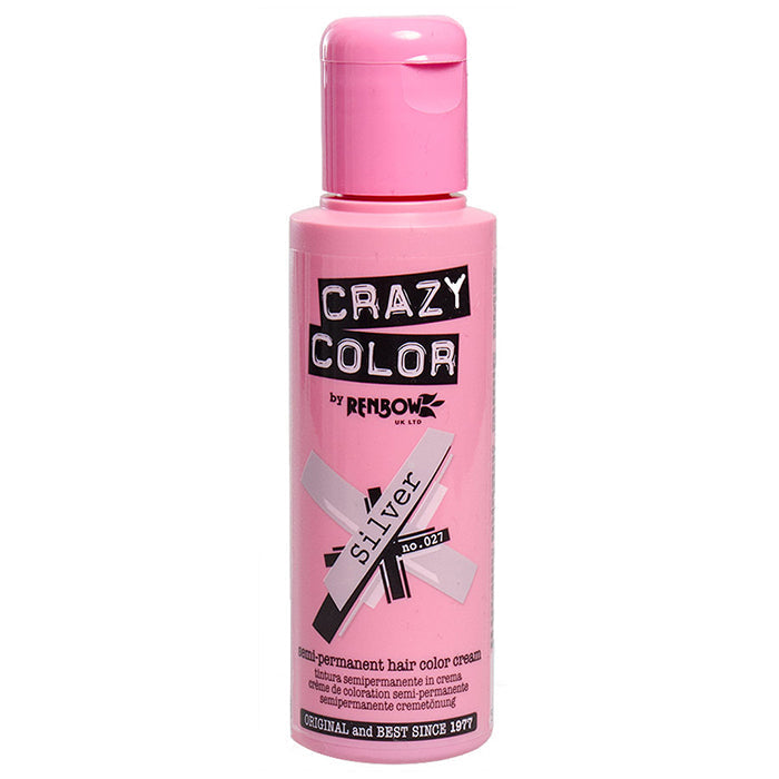 CRAZY COLOR SEMI-PERMANENT HAIR COLOR CREAM SILVER 27
